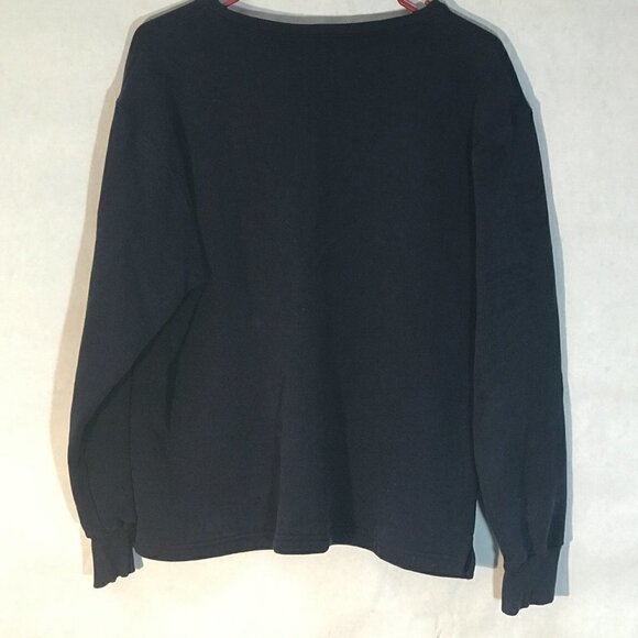 Russell Athletics Athletic Blue V Neck Long Sleeve Sweater Women XL - Picture 5 of 5